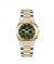 Timezone Voltamic Supreme Watch For Men Two Tone Golden (TZ-1326)-Green - On Installments - IS-0205