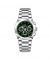 Timezone Chronograph Arcadia Watch For Men (TZ-1324)-Green - On Installments - IS-0205