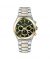 Timezone Timeshift Chrono Watch For Men (TZ-1328)-Green - On Installments - IS-0205