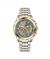 Timezone Chronograph Daystride Watch For Men Two Tone Gold (TZ-1325)-Grey - On Installments - IS-0205