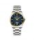Timezone Verve Pulse Watch For Men Two Tone Gold (TZ-1331)-Blue - On Installments - IS-0205
