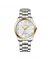 Timezone Verve Pulse Watch For Men Two Tone Gold (TZ-1331)-White - On Installments - IS-0205
