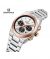 Naviforce Bond Chrono Watch For Women Two Tone (NF-8048l-6) - On Installments - IS-0140