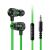 Plextone G20 Mark IV Metal Bass Magnetic Hammerhead Noise Cancelling In-Ear Gaming Earphones Headset with Type C and 3.5mm Jack – Green