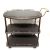 Extendable Kitchen Tea Trolley Dark Brown