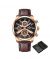 Naviforce Novicius Edition Watch For Men Brown (NF-9211-6) - On Installments - IS-0140