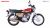 Honda CG 125 Self - Red Gold |Free Helmet